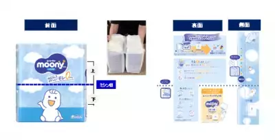 パッケージの真ん中から二つに分かれて開けやすい 『ムーニー』『ムーニーマン』ECサイト限定品を発売