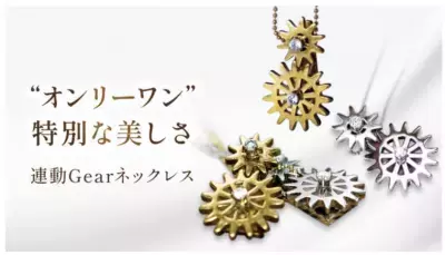 職人技が光るジュエリー 「連動ギアネックレス」をMakuakeにて先行予約販売開始