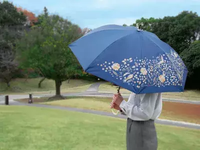 遮光率・紫外線遮蔽率99.9％の晴雨兼用傘「niftyflowerシリーズ」少し大きめサイズで機能性バツグン！