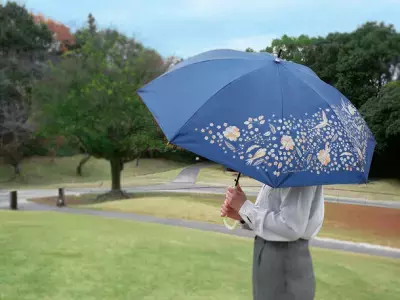 遮光率・紫外線遮蔽率99.9％の晴雨兼用傘「niftyflowerシリーズ」少し大きめサイズで機能性バツグン！