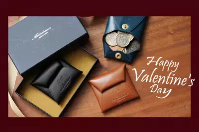 革工房Munekawaが2/8までバレンタインキャンペーンを開催中！本革極小コインケースに“イニシャル刻印”をサービス
