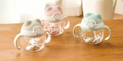 コップ飲み感覚がつかめる！可愛いシルエットのベビー向けストローマグ「あにま～るマグ」が2023年4月中旬発売