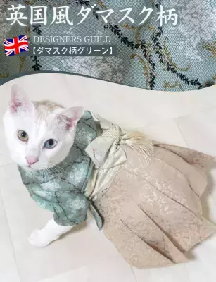 SNSでも話題沸騰中！端午の節句に向けた「袴風ペットウェア＆ペット用カブト」を販売開始