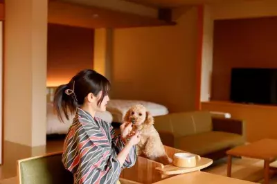 愛犬(小型犬)とお泊り温泉旅行！伏尾温泉「不死王閣」に『愛犬と一緒に泊まれる客室』が誕生！