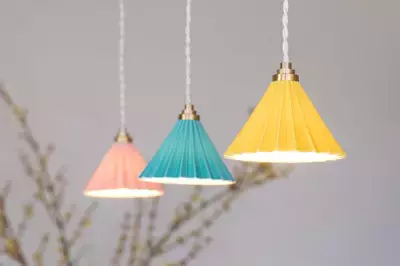 まるで折り紙のようなランプシェード！ORIGAMIコーヒードリッパー『dripper lamp(ドリッパーランプ)』3月1日より販売開始