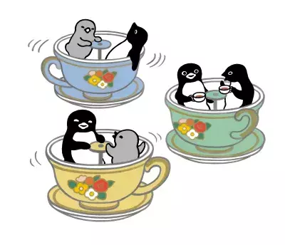 ペンギンのお茶会にご招待！伊勢丹新宿店で開催中の坂崎千春 展 『ペンギン喫茶』で新作版画を発表　4/16まで