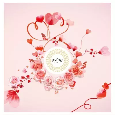 ハート形のバラで表現したデザインの 限定BOXに新作ボンボンを詰め合わせ！LENOTRE ＜ルノートル＞のバレンタインの テーマは「つながる心」