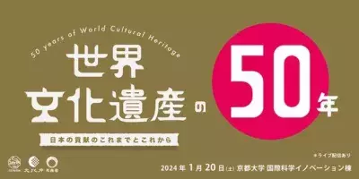 ＜開催迫る＞世界遺産条約制定50周年記念シンポジウムを 1月20日(土)京都大学にて開催！