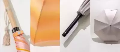 甲州織生地と遮光率99.99％の一級遮光傘の融合「晴雨兼用カーボン長傘」が3月8日に登場