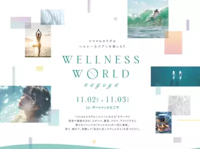 「WELLNESS WORLD nagoya」2024年11月2日(土)～3日(日)にポートメッセなごやで初開催！〜様々なジャンルの「ウェルネス」が一堂に集結〜