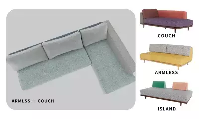 張地を自由に組み合わせてつくるオーダーソファ 「TILO(ティーロ)」シリーズを2025年1月21日より販売開始