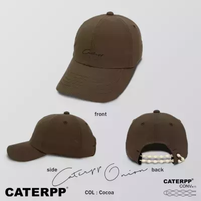 【CATERPP ONION CAP】に新色COCOAが登場！環境配慮素材と進化を続ける「飛ばない、脱げない、しめつけない」機能性キャップ