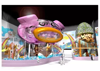 ベビースターラーメンのテーマパーク“おやつタウン”新アトラクション「超ドデカイブタメンくんアドベンチャー」が誕生！！