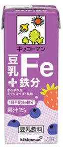 不足しがちな鉄分をおいしく補える『キッコーマン 豆乳＋鉄分』が新発売