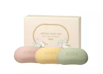 ハリ・つや・うるおいを与える成分配合！香り立つ絹泡の洗顔・全身用石けん『アロマソープセット(ローズ・ユズ・ベルガモット)』2025年10月21日(火)より数量限定発売！
