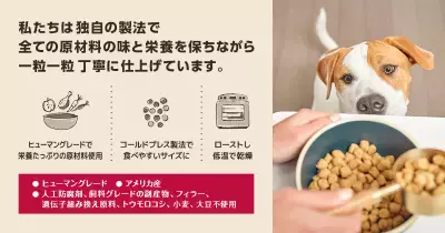 ドッグフードには珍しいサクサクの食感を実現した新商品「オネストキッチン クランチ」2025年5月26日に販売開始！