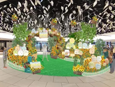 「すみっコぐらし」×「ホワイティうめだ」初年間コラボレーション！ひまわり畑がテーマの期間限定ディスプレイが登場！