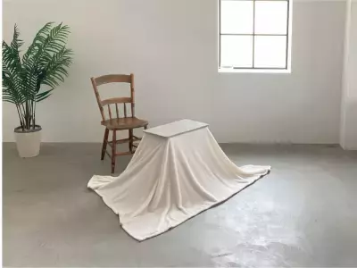 ワンルームの救世主！ちいさなこたつ「ラテ」に新色ホワイトマーブルが登場！2025年10月中旬に発売