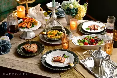 自宅での特別な日のディナーやおもてなしシーンに最適！輸入雑貨やインテリアのプロ「ハルモニア」が2025年SS新作食器のテーブルコーディネートを公開！