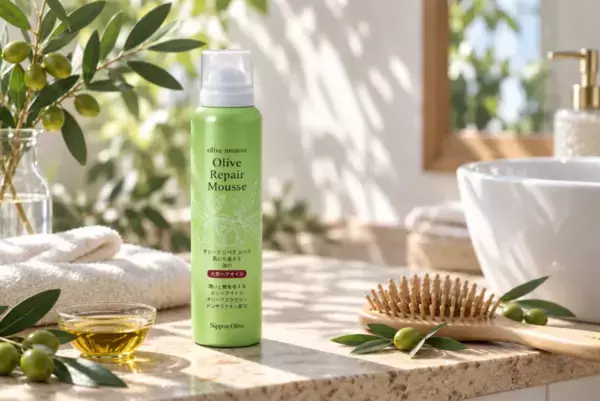 ドライヤー時間を活かす新ヘアケア習慣！進化した「オリーブリペアムース」が登場