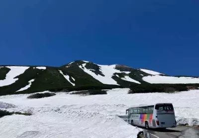 乗鞍岳春山バスの運行区間を延伸　標高2,600m、残雪の残る大雪渓まで運行