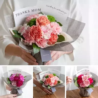 花瓶や水換えが不要の「そのまま飾れる花束」シリーズなど noemieが母の日特集ページを公開！早割クーポンも登場