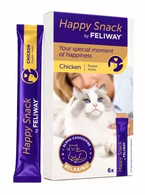 猫の穏やかな毎日を、もっとおいしく、もっと手軽に　 α-カソゼピン配合の猫用おやつ 「ハッピースナック by フェリウェイ(R)」新発売のお知らせ
