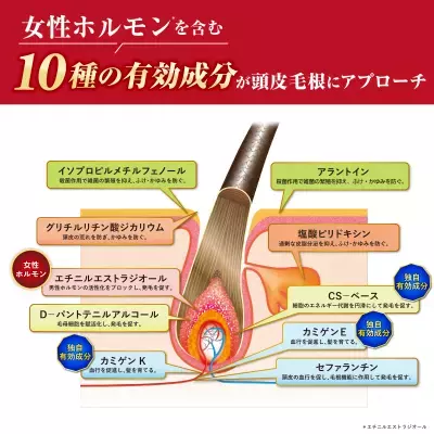 日本初※1、10種の有効成分を配合した女性用薬用育毛剤「レディース加美乃素 PREMIUM」を8月6日発売