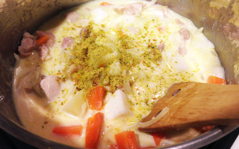 グルテンフリーのホワイトシチュー