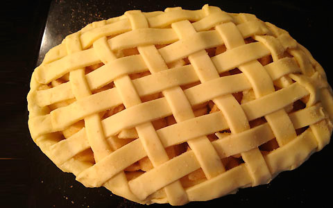 りんごを煮ずに作る簡単、美味しい、アップルパイ