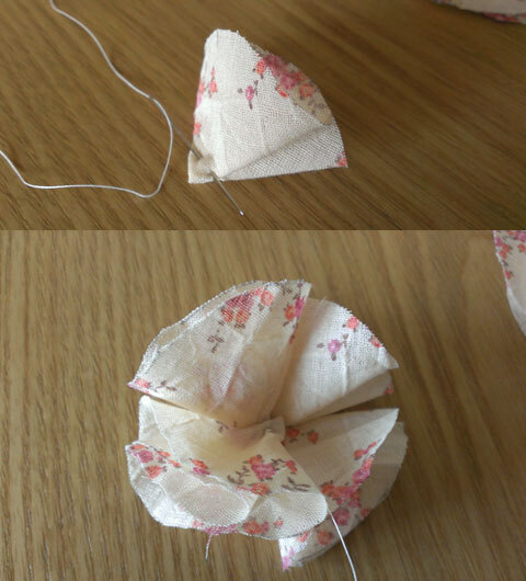 カットクロスを活用！ フリフリお花の簡単ヘアアクセサリーの作り方