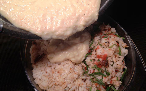 カルシウムたっぷり！ 残ったご飯で作る、おかかとしらすのさっぱり和風ドリア