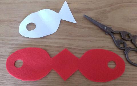 指先遊び手作り知育玩具「お魚フエルト」