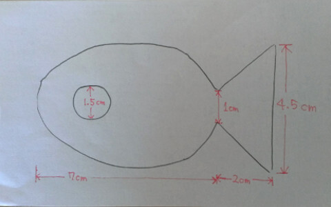 指先遊び手作り知育玩具「お魚フエルト」