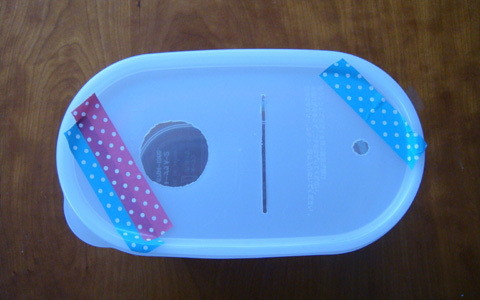 手作り知育おもちゃ　簡単穴落とし