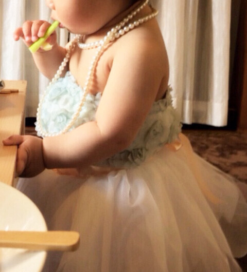 1歳のお誕生日パーティにも！女の子のお誕生日は手作りのチュールドレスで花の妖精に変身！