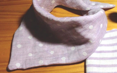 三角スタイの作り方。型紙不要！ 手縫いでOK！