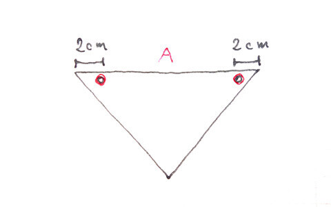簡単：赤ちゃんの三角スタイの作り方