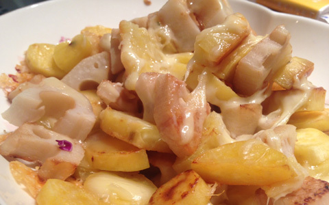 子供も大人もくせになる！ レンコンとさつまいものチーズ焼きレシピ