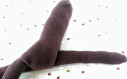 ソックモンキーの作り方 履けなくなった靴下を有効活用