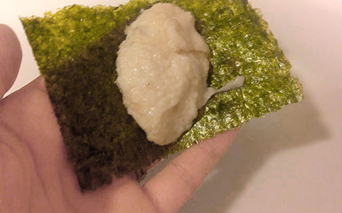 赤ちゃんのお腹にもやさしい、ふわふわ大和芋の磯辺揚げ