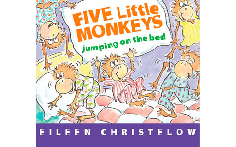 子どもの英語教育に！ 英語で絵本読み聞かせ　絵本紹介17『Five Little Monkey Jumping on the bed』