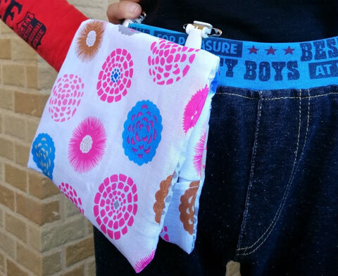 移動ポケットの作り方。手縫いでOK！ 手ぬぐいで簡単に