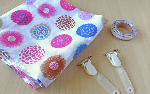 移動ポケットの作り方。手縫いでOK！ 手ぬぐいで簡単に