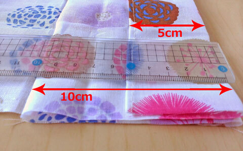 移動ポケットの作り方。手縫いでOK！ 手ぬぐいで簡単に