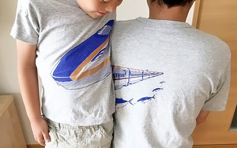 しかけのあるデザインで魅せる「親子おそろい」Tシャツ