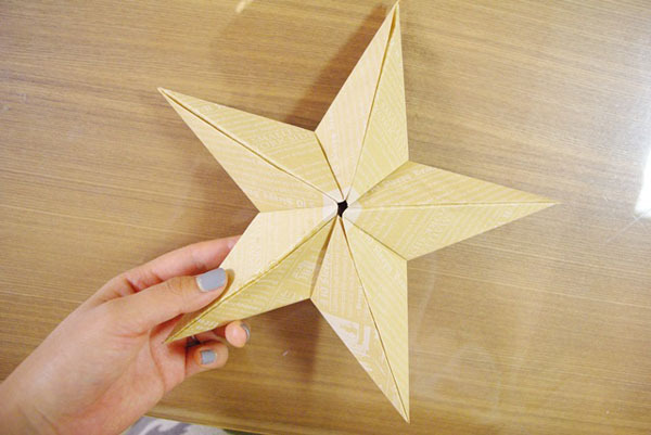 星のオーナメントの作り方！100均の材料で簡単に華やかに