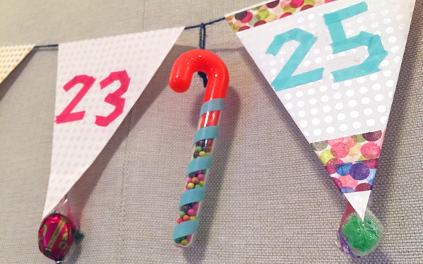 お菓子つきで子どもも大喜び！ かわいいガーランドでクリスマスへカウントダウン
