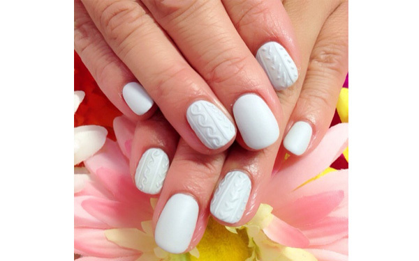 2015年はひつじ年！超絶カワイイもこもこ「ニットネイル」