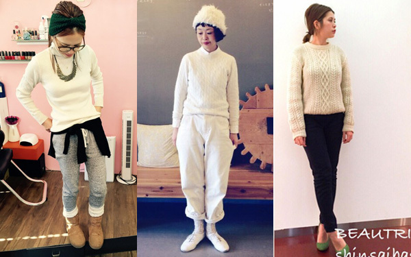 着回し色々で合わせやすさ抜群！流行りの「白ニット」コーデ１０選